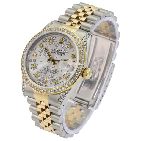 vintage mesh silver womens rolex|pre owned Rolex for women.